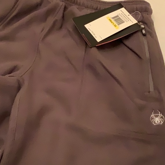 Spyder Fleece Set: Upshot 1/2 Zip Top & Aftermath Fleece Pant - ArmorGrey - Picture 13 of 16
